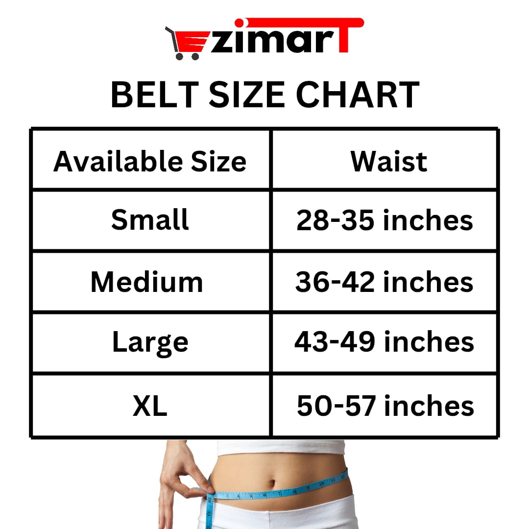 High-Waist Support Belt with 6-Hook Adjustable Fit