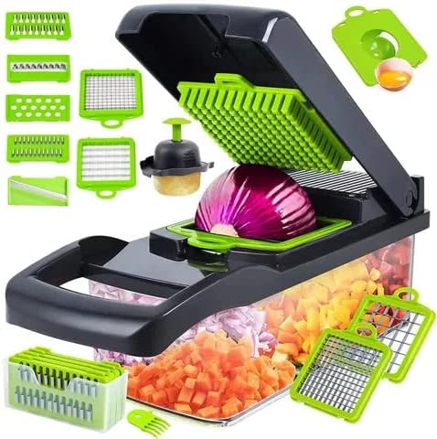 16 in 1 Vegetable Chopper Veggie Slicer With Box And Accessories