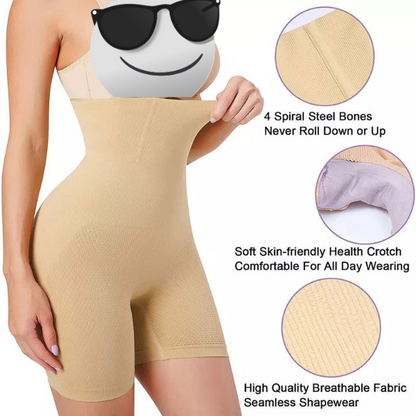 Seamless High-Waisted Body Shaper (Premium Quality)